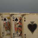 Game Room Decor Poker Ace of Spades Cool Canvas Wall Art for Man Cave Decor Fire Poker Bar Wall Pictures Vintage Game Room Accessories and Decor Masculine Wall Decor 3 Pieces Canvas Art Set Framed (Brown)