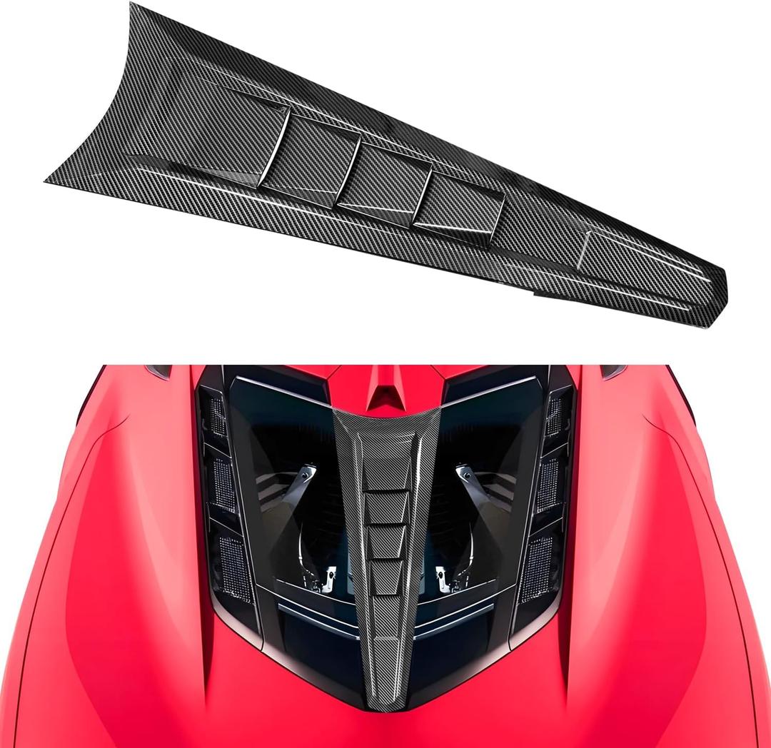 Rear Window Split Louver Panel Applique Trim Compatible with C8 Corvette