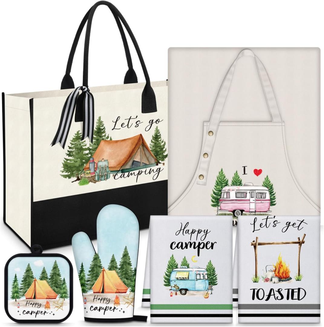 6 Pcs Christmas Baking Gifts Set Fun Baker Gifts for Women Birthday Presents for Mom Sister Wife Aunt