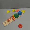 Tonberless Montessori Toys for 1 2 3 Year Old Boy Girl, Toys for Ages 2-4 Toddlers Kids Baby, 1 2 Year Old Boy Girl Birthday Gifts, Wooden Learning Puzzles Shape Sorter Toys for Toddlers 1-3