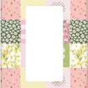 Checkered Daisy Floral Single Rocker Light Switch Plates And Outlet Covers Decorative Electrical Wall Plate Receptacle Switchplate Decorate Plug Cover For Bathroom Bedroom Kitchen 4.6 * 2.8 Inch