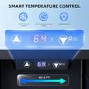 Antarctic Star 18L Beverage Refrigerator Cooler 24Can, Mini Fridge with Quiet Compressor, LED Light,Freestanding Small Fridge with Electronic Temperature Control for Home and Bar(40-61 ), 0.6cu.ft