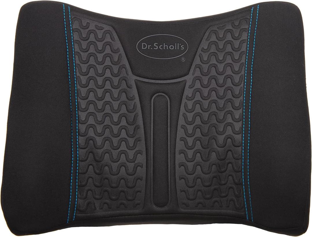 Dr. Scholl's UltraCool Gel-Infused Lumbar Seat Cushion for Car, Office, Home  Black