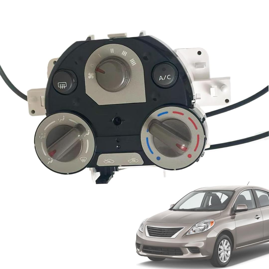 27510-1HM5A AC Climate Control Module Compatible with Nissan Versa 2012 2013, for Micra 2015-2018, Compatible with Jeep TJ Wrangler 1999-2004, for Mustang 2012, AC Heater Climate Control Panle Switch