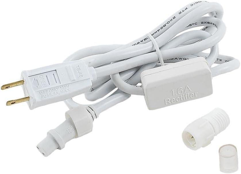 Novelty Lights LED Rope Light Connector Kit, 6' Long, 2 Wire, Made for 1/2" Rope Light