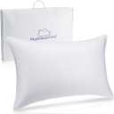 PlushHavenCloud White Goose Down Pillow Luxury Hotel Bed Pillow with 100% 900+ Fill Power, Goose Feather Pillow for Sleeping, 700TC Cotton Shell, Queen Size- size 18x26 inch, 1 Pack