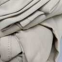 BGment Sliding Door Curtains for Patio 84 Inch Long, Room Darkening Room Divider Blackout Curtains, Extra Wide Thermal Insulated Soundproofing Window Curtains, 1 Panel, Beige, 120 Inches Wide