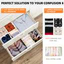 FAMILY PACKDrawer Organizer Clothes, 20 Pack Dresser Organizer Bins for Baby Clothes - Underwear Bra Sock Organizer - Fabric Closet Organization and Storage Dividers for Nursery Bedroom Dorm