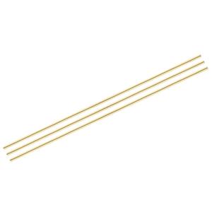 MECCANIXITY Brass Rods 2/5 Inch x 35 Inch Brass Solid Round Rod for Handle Pin DIY Craft Material Pack of 3