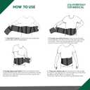 Everyday Medical Umbilical Hernia Belt for Men & Women - Abdominal Binder Post Surgery Compression Garment w/Removable Abdominal Pads, Belly Support Band for Epigastric, Navel & Ventral Hernias-L/XL