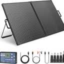 DOKIO 100W Foldable Solar Panel Suitcase with 10A Controller, Gray