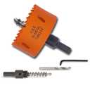 2-3/4 inch Hole Saw with Arbor for Metal Wood Plastic, 2-3/4 in Bimetal Hole Cutter for Different Project with Smooth and Flat Drilling Edge, Fast Chip Removal