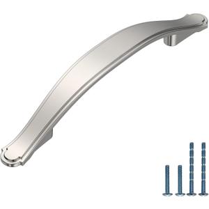 AOOTOCH 10 Pack Brushed Satin Nickel Kitchen Cabinet Handles Cabinet Pulls 3.75 inch Hole Center Cabinet Hardware Drawer Handles for Cabinet Dresser and Cupboard AT2792BSN
