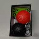 TEKXYZ Reflex Ball with Counter App & Online Community, 2 Difficulty Levels Boxing Ball with Headband, Perfect for Reaction, Agility, Punching Speed, Fight Skill & Hand Eye Coordination Training (Black/Red)