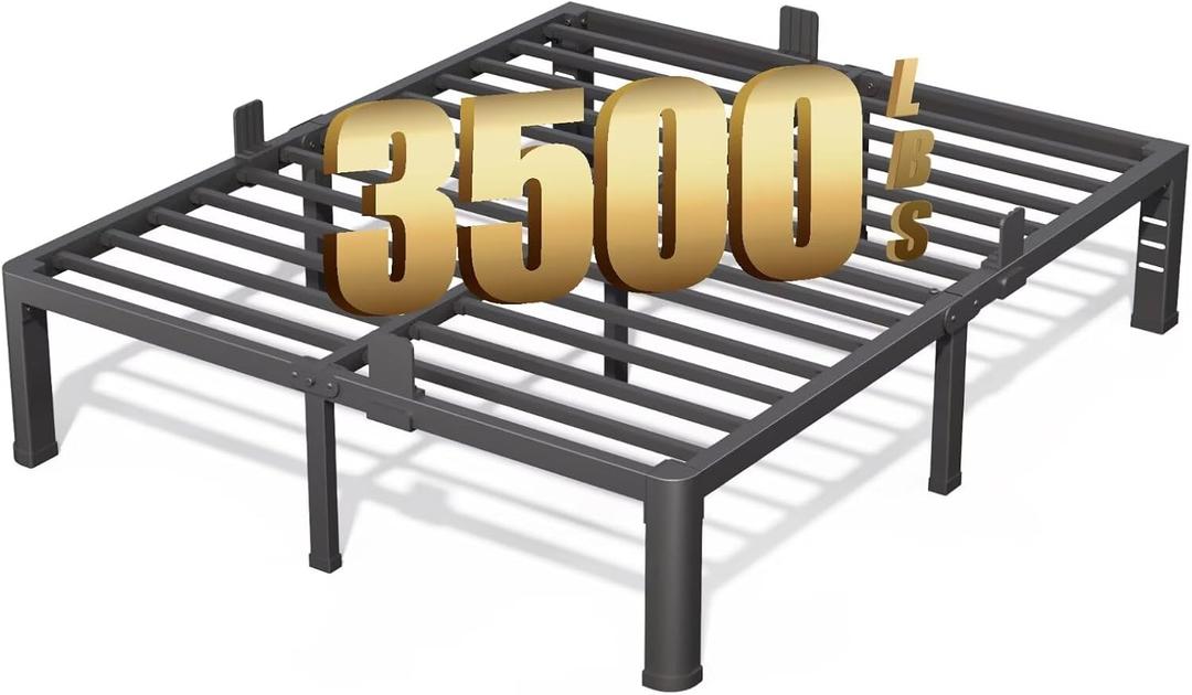 14 Inch Queen Bed Frame Heavy Duty Platform with Storage Space