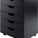 Winsome Halifax 5-Drawer Storage Cabinet, Black (20519)
Stylish & Functional Home Storage Cabinet for Filing, Kitchen Organization, Moveable Furniture for Office, Dorms, Apartments