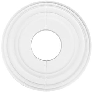 PU Decorative Ceiling Decorative Plate 12 Inch Round White Fan Fixture Cover Split Moulded Dent Resistant Water Resistant