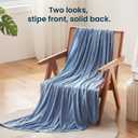 SLEEP ZONE Cooling Blanket for Hot Sleepers, Summer Blanket Queen Size, Double-Sided Cold Blankets, Ultra-Cool Lightweight Breathable Blankets for Bed (Blue, 90''x90'')
