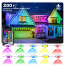 Permanent Outdoor Lights,200FT RGB Eave Light,IP67  Lighting for House,Smart LED with App/Remote Control for Outdoor Decor,Garden Decor,Party,Holiday