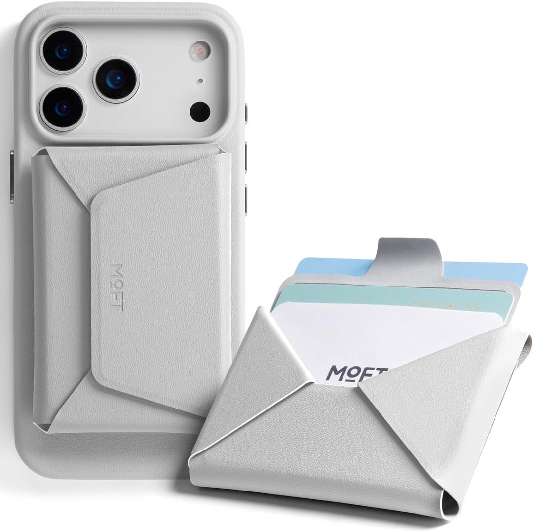 MOFT Magnetic Wallet, Slim Magnetic 8 - Card Holder, Snap Field Wallet with Pull to Access Design, RFID Blocking, MOVAS Veagn Leather Minimalist Travel Wallets for Men & Women, Misty Cove