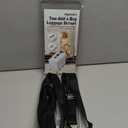 Vigorport Luggage Straps, Metal Luggage Connector Straps for Suitcases, Stretchable Add A Bag Adjustable Attachment Accessories Belts (Black, Large)