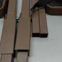 Pack of 2 Padded Camo Marsh Seats with Ground Stakes, Adjustable Mud Hunting Chairs for Duck Blind, Folding Swamp Seat for Deer Waterfowl Turkey Hunt Camping Outdoors (Brown)