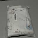 VOGOL Kitchen Half Curtains, 24 Inch Length Elegant Blue Floral Embroidered Tier Curtains, Farmhouse Modern Short Small Window Curtains & Drapes, Rod Pocket, 2 Pieces, 30 x 24