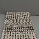 Moroccan Washable Runner Rug, 2x6 Ultra Soft Non-Slip Vintage Boho Hallway Kitchen Runner Rug Floor Carpet for Bedroom Bathroom Laundry Living Room (Black)