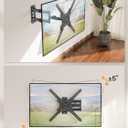 ELIVED TV Wall Mount for Most 26-60 Inch TVs, Swivel and Tilt Full Motion TV Mount with Single Stud Perfect Center Design, Wall Mount Bracket Max VESA 400x400mm, Corner Mount Holds up to 77 lbs.
