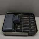 Large Dish Drying Rack - Triple Expandable Dish Rack for Kitchen Counter, Stainless Steel Sink Organization and Storage Essentials with Utensil & Pans Holder for Home and Appartment, Black