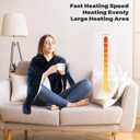 Portable USB Heated Shawl, Heated Blanket with 3 Heating Levels, USB Operated Camping Heated Blanket, Heated Throw Blanket Shawl for Indoor & Outdoor Use