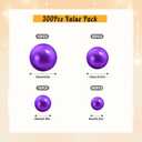 300Pcs Pearl Vase Filler, Purple No Hole Faux Pearl Beads for Centerpieces Vases, Candle Centerpieces, Wedding Birthday Party Home Decor 8/10/14/20mm