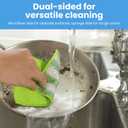 Dish Cloths for Washing Dishes - Dual-Sided Microfiber and Sponge 4.5 x 6.5 inches Cleaning Wipes for Dishes, Countertops & Stovetops - Reusable General Household Cleaning Rags - Pack of 8