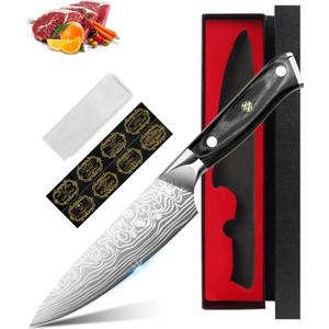 6in Chef Knife,Sharp Kitchen Knife, High-Carbon German EN1.4116 Stainless Steel Cooking Knife, Kitchen Knife ergonomically Design With Gift Box, Suitable as a Gift for Family and Lover