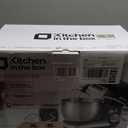 Kitchen in the box Stand Mixer,3.2Qt Small Electric Food Mixer,6 Speeds Portable Lightweight Kitchen Mixer for Daily Use with Egg Whisk, Dough Hook, Flat Beater (Black)