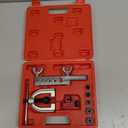 Brake Line Flaring Tool Kit, 3/16", 1/4", 5/16", 3/8" and 1/2” Double & Single Tubing Flare Tool for Copper and Aluminum Fuel Line Tube