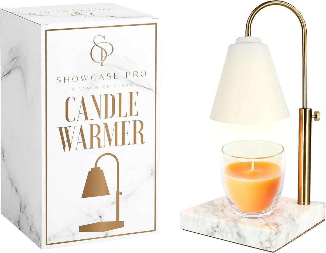 Candle Warmer Lamp with Adjustable Height & Dimmable Function, Scented Wax Melter, Birthday, Mothers Day, Housewarming Gifts, Spring & Easter Decorations for Home, Bedroom, Living Room, Office, White