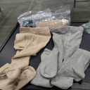 Kids Happiness Girl's Tights,  4 Packs, L, Black, Grey, Bige