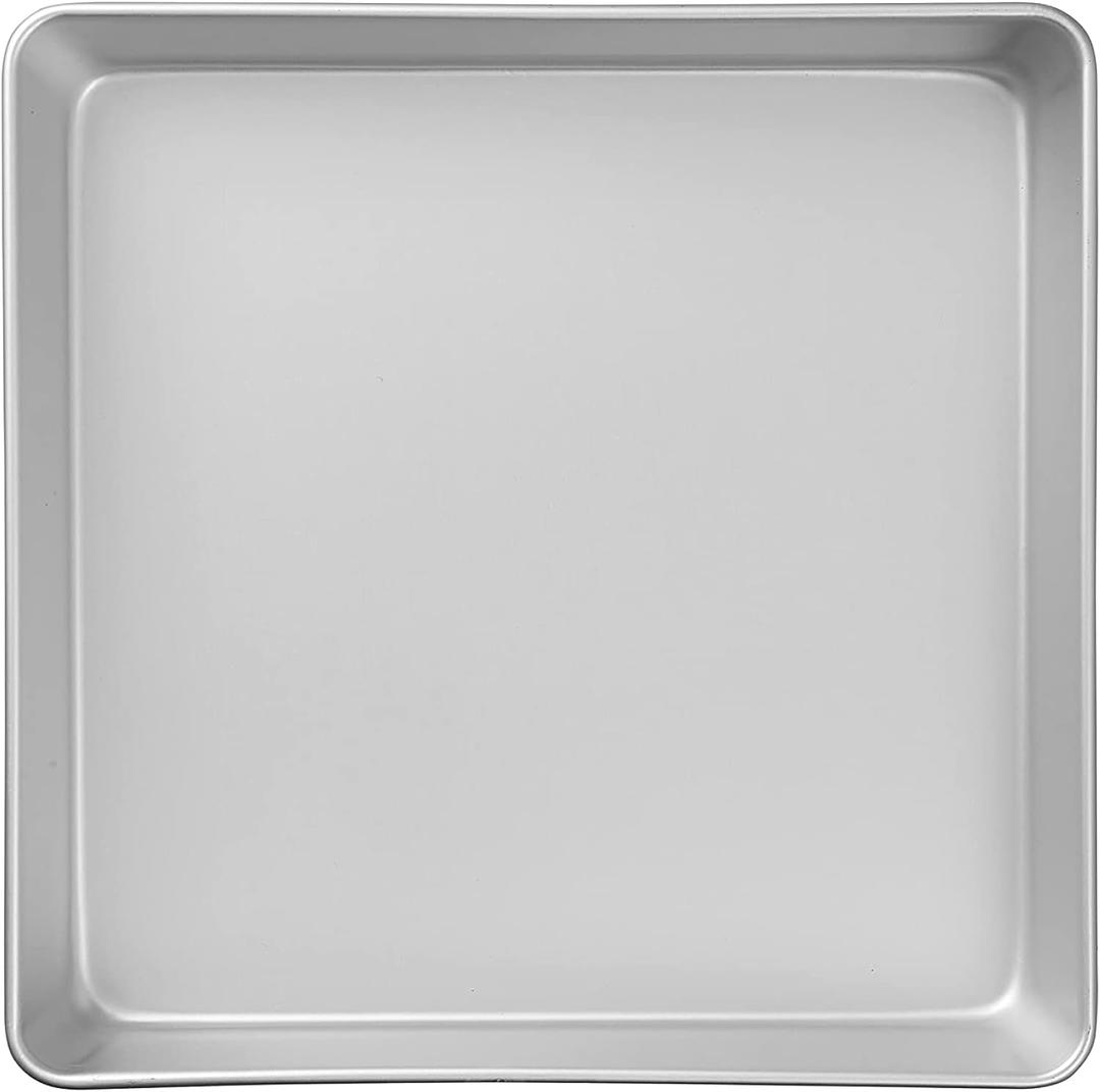 Wilton Performance Pans Aluminum Square Brownie and Cake Pan, 12 x 12 inches, Silver