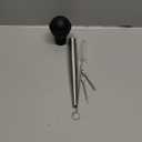 Turkey Baster Syringe for Cooking, Large Stainless Steel Meat Injector, with Cleaning Brush and 2 Marinade Needles, Black