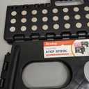 ACSTEP Folding Step Stool 9'' Tall Kids Step Stool Holds Up to 300 lb Plastic Foldable Step Stools for Kids Non-Slip Surface with Carry Handle Collapsible Stool for Home, Outdoor and Indoor(Black) (9 Inch( Pack of 1))