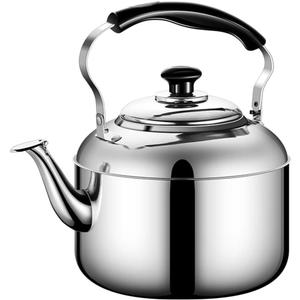 Luxshiny 3.6L Whistling Tea Kettle: Stainless Steel Tea Pot Hot Water Kettle with Clear Sound Alert for Home and Office Use (4 Quarts)
