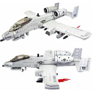 MEOA A10 Warthog Plane Building Toys 961PCS WW2 Fighter Jet Building Blocks Set Air Force Airplane Model Kits Bricks Toy Gifts for Adults