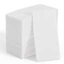 JOLLY CHEF 200 Pack Disposable Paper Napkins, Soft Bathroom Napkins for Guests, 2-Ply White Paper Hand Towels for Halloween, Wedding, Thanksgiving