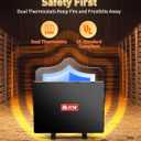 PETNF Chicken Coop Heater 140 Watts Radiant Heat Chicken Heater Energy Efficient Design Safer Than Brooder Lamps Heater for Chicken Coop, Heating Wire UL-Compliant Two Ways to Use, 11.81''x15.74''