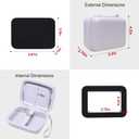 L LTGEM Digital Camera Case Compatible with KODAK PIXPRO FZ55/FZ45, Canon ELPH 180/190, Sony DSCW830/DSCW800, CAMKORY, QUMCOU, Lecran Digital Cameras, White(Case Only)