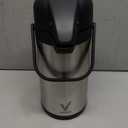 85 oz (2.5L) Airpot Coffee Carafe with Pump, Insulated Stainless Steel Coffee Dispenser, Coffee Carafes for Keeping Hot/Cold, Hot Beverage Dispenser for Party (84.5 Ounces, 1 Pack)