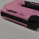 WORKPRO Electric Staple Gun, 2-in-1 Brad Nailer Electric, 3.6V Staple Gun for Upholstering, Crafts, Carpentry, DIY, Pink Ribbon