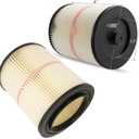 2 Pack - Cartridge Filter for Craftsman 9-17816 17816 Vacuum Filter General Purpose Wet Dry Air Filter Wet Dry Vac fit 5 Gallon and Larger Vacuum Cleaner