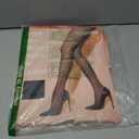 Yilanmy 2 Pairs Control Top Pantyhose for Women, 50D Semi Opaque Tights with 10-15mmHg Compression Support (Black, M)